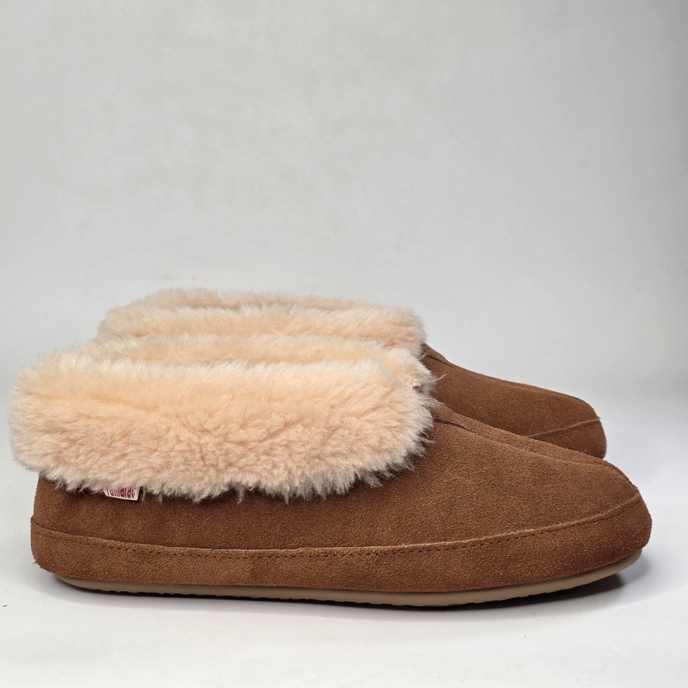Tamarac by Slippers International Women's Size 10 M Brown Suede Shearling Shoes